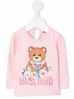 Moschino Kids t-shirt à imprimé Teddy Bear - Rose - thumbnail