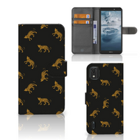 Telefoonhoesje met Pasjes voor Nokia C2 2nd Edition Leopards