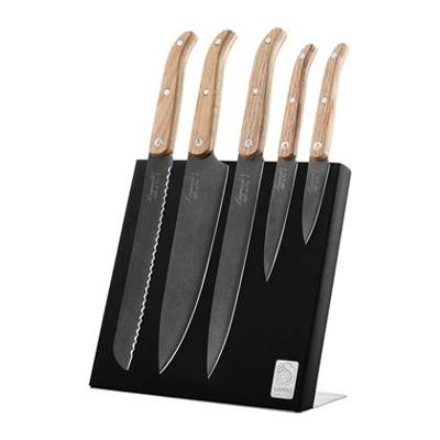 Laguiole Style de Vie Messenset 5-delig met Magnetisch Messenblok Laguiole Style de Vie Messenset 5-delig met Magnetisch Messenblok