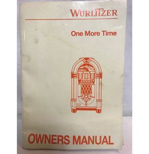 Wurlitzer One More Time I-84 Vinyl Jukebox Manual