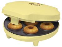 Bestron Donutmaker in retrodesign, Sweet Dreams, antiaanbaklaag, 700 watt, kleur: geel