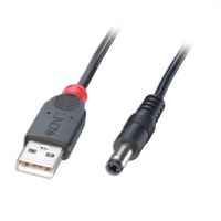 Lindy 70267 USB-kabel 1,5 m USB 2.0 USB A DC Zwart - thumbnail