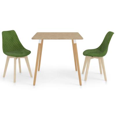 vidaXL 3-delige Eethoek lichtgroen vidaXL 3-delige Eethoek lichtgroen