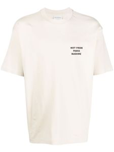 Drôle De Monsieur t-shirt Slogan en coton - Tons neutres