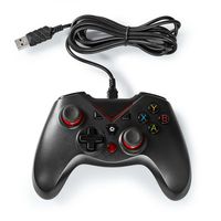 Gamepad | USB Type-A | USB Gevoed | PC | Aantal knoppen: 12 | Kabellengte: 1.60 m | Zwart - thumbnail