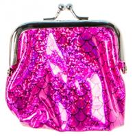 LG Imports zeemeermin portemonnee 10 cm roze