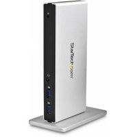 StarTech.com Universeel USB 3.0 laptop docking station met Dual DVI Video HDMI & VGA adapters, 2 USB - thumbnail