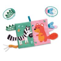 SES Creative Tiny Talents Sensory soft dierenstaarten boek - thumbnail