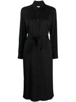 Calvin Klein robe-chemise à taille ceinturée - Noir