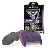 Furminator T691662 FUR0132 Undercoat deShedding-Tool, Kattenborstel, Voor Ondervacht, Medium/Large, Paars/Zwart