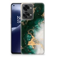 TPU Siliconen Hoesje voor OnePlus Nord 2T Marmer Groen - thumbnail