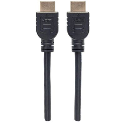 Manhattan 353953 HDMI-kabel HDMI Aansluitkabel HDMI-A-stekker, HDMI-A-stekker 5.00 m Zwart 4K UHD, UL gecertificeerd