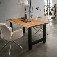 Artistiq Living Eettafel Karri Met H-poot, Acaciahout