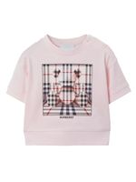 Burberry Kids t-shirt Thomas Bear en coton - Rose