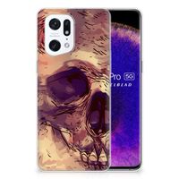 Silicone Back Case OPPO Find X5 Pro Skullhead