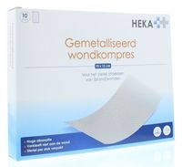 Wondkompres gemetalliseerd 10 x 12cm steriel - thumbnail