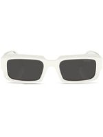 Prada Eyewear lunettes de soleil à monture rectangulaire - Blanc