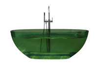 Best-Design Color "Transpa-Emerald" vrijstaand bad 170 x 78 x 56 cm