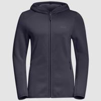 Jack Wolfskin Turbulence fleece dames wandeljas (Kleur: donkergrijs, Maat: L)