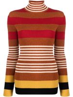 Marni pull en laine vierge à rayures - Rouge