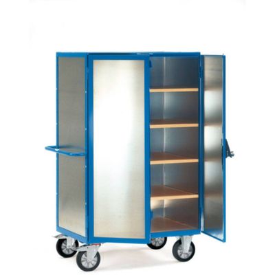 Fetra Hauptartikel 5593 Kastwagen Aluminium Poedercoating Laadvermogen (max.): 750 kg Stralend blauw (RAL 5007)