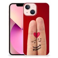 iPhone 13 mini Silicone Back Cover Liefde - Origineel Romantisch Cadeau - thumbnail