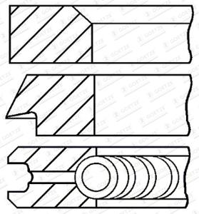 Zuigerveerset GOETZE ENGINE, u.a. für BMW