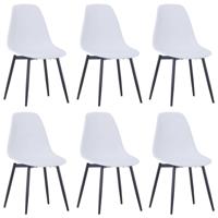 Vidaxl Eetkamerstoelen 6 St Pp Wit