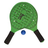 Groene beachball set met tennisracketprint buitenspeelgoed