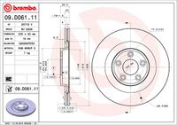 Remschijf BREMBO, Remschijftype: Binnen geventileerd, u.a. für Jaguar - thumbnail