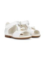 Dolce & Gabbana Kids sandales First Steps en cuir verni - Blanc - thumbnail