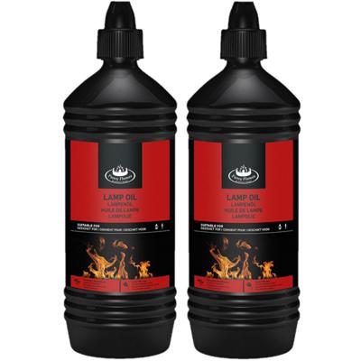 Esschert Design Lampolie - 2x - 1 liter - helder - fakkelolie - rookarm - binnen en buiten Esschert Design Lampolie - 2x - 1 liter - helder - fakkelolie - rookarm - binnen en buiten