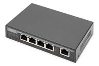 DIGITUS Gigabit PoE Indoor Extender, 4-poorts, 85W 100m uitbreiding, cascadeerbaar, self-powered