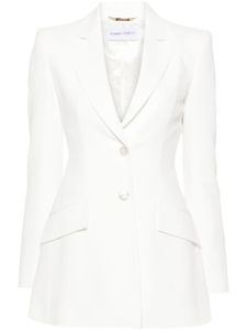 Alberta Ferretti blazer à revers crantés - Blanc