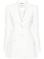 Alberta Ferretti blazer à revers crantés - Blanc