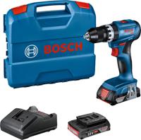 Bosch Blauw GSB 18V-45 Accu Schroef- en klopboormachine | 2 x 2,0 Ah accu + oplader | In L-case 06019K3302