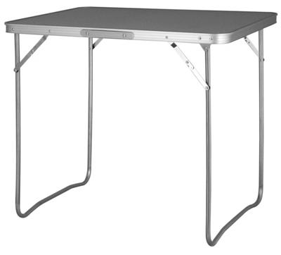 Eurotrail campingtafel Monaco M 80 x 70 cm staal/hout grijs