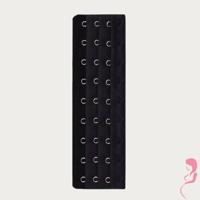 Op en Top Zwanger bh / Corset Verlenger 9 Haaks Zwart (per stuk)