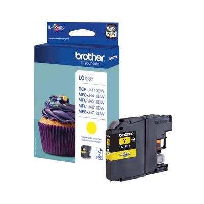 Brother LC123YBP inktcartridge 1 stuk(s) Origineel Geel