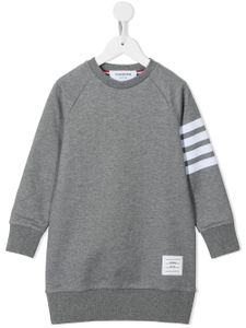 Thom Browne Kids robe-sweat à 4 bandes signature - Gris