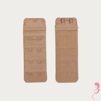 Op en Top Zwanger bh Verlengstuk 2 Haaks Beige (2 Pack)