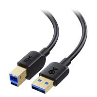 Cable Matters USB 3.0-kabel 1 m (USB 3-kabel, USB 3.0 A naar B-kabel) in zwart 1 meter