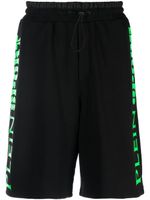 Plein Sport short de sport à logo imprimé - Noir