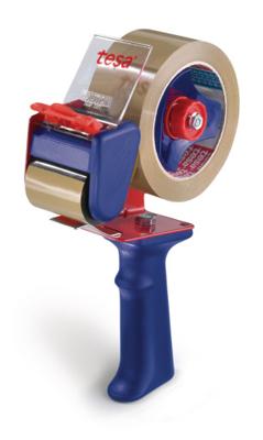 tesa Plakbanddispenser 06300-1-0 Blauw, Rood Rolbreedte (max.): 50 mm Met reminrichting, Met mesbescherming, Met de hand instelbaar