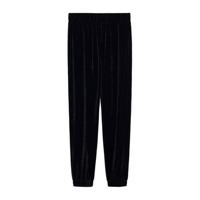 Mango fluwelen loose fit joggingbroek zwart