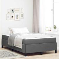 vidaXL Boxspring bed Donkergrijs, Zwart 120 x 190 cm