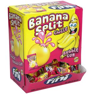 Fini - Banana Split Bubble Gum - 200 stuks