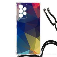 Samsung Galaxy A53 Shockproof Case Polygon Dark - thumbnail