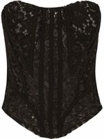 Dolce & Gabbana haut-bustier en dentelle - Noir