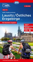 Fietskaart 14 ADFC Radtourenkarte Lausitz - Östliches Erzgebirge | BVA - thumbnail